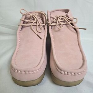 Amali‎ Jason2 Desert Chukka Boot, Lace Up Suede High Top, Pink Tan, Mens 7.5